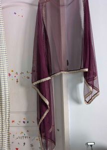 Burgundy Dress with Gold Sequins