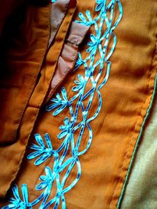 beautiful orange saree