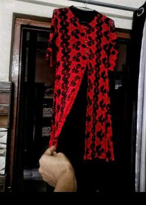 festive corset kurta and trouser set