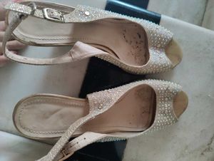 Sparkly Wedge Heels