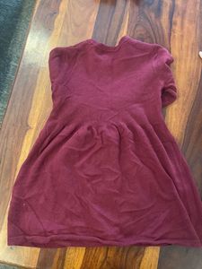 Burgundy Knit Dress