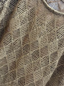 Women Brown Net Top