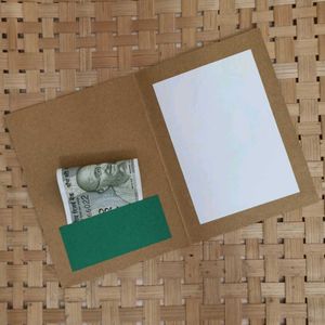 Handmade Greeting Card-cum-Money Envelope (Pair)