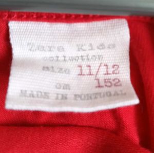 ZARA Red "Cosmic Love" Bodysuit