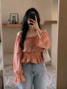 Stylish Off-Shoulder Peplum Blouse