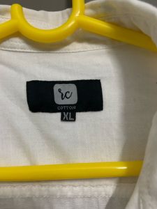 Unisex Stylish Pure Cotton White Shirt