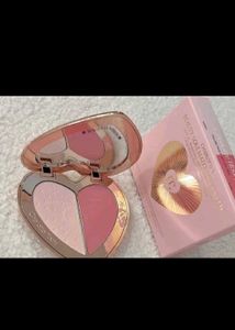 Heart-Shaped Compact Makeup Case
