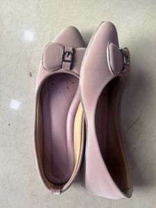 Cute Pink Ballet Flats with Bow Accent