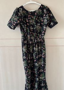 Chic Floral Print Midi Dress