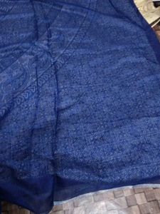 Blue Tie-Dye Saree
