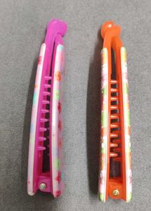 Banana Hair Clip Set Of 2 Orange🧡 and Pink 💖