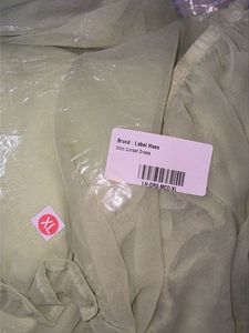 Light Green Puff Sleeve Corset Dress