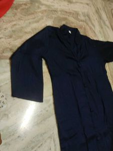 Navy Button-Down Kurti