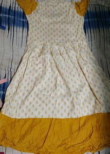 Yellow &amp; White&amp;Red Dress