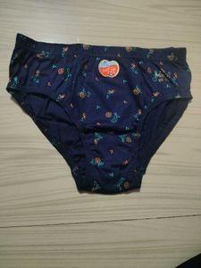 Cute Navy Blue Briefs with Turtle Print