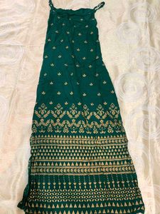 Unique Boho Printed Green Tie-Up Kurti