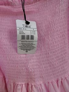 Pink Smocked Mini Dress
