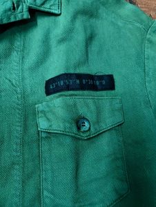 Premium Olive Green Zara Casual / Utility Short Sl