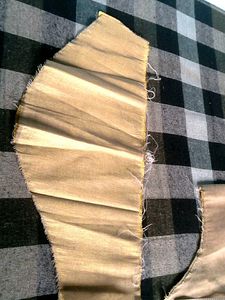 Golden Ethnic Blouse unfinished