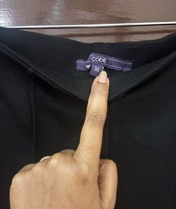 Black Wide Leg Cropped Pants