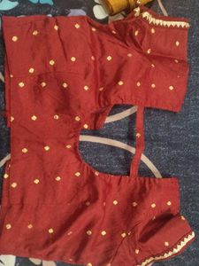Mustard/Orangish Ethnic Saree with Golden Booti