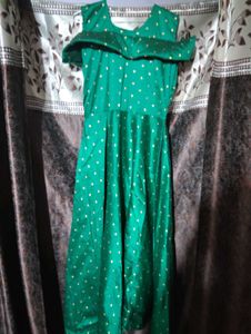 Stunning Green Polka Dot Gown