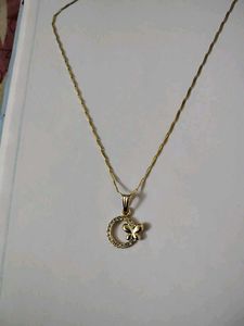 219.Gold Butterfly Pendant Necklace
