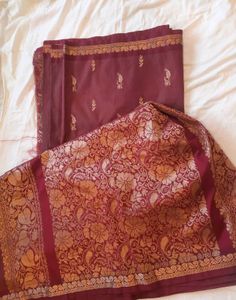 2 Maroon+Musturd Sarees Combo