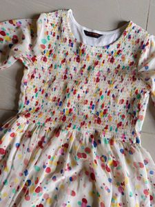 Colorful Polka Dot Dress