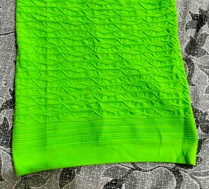 Neon Green Textured Tank Top