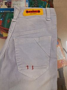 LIGHT BLUE cotton JEANS.
