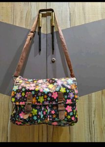 Floral Messenger Bag