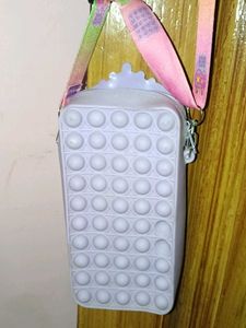 Cute Pop It Pouch with Strap