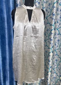 Elegant Silver Metallic Dress