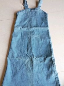 Denim Button-Front Dress