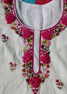 hand Embroidered Kurta Set n extra top duppata