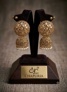 Exquisite Jhumka Earrings with Pearls