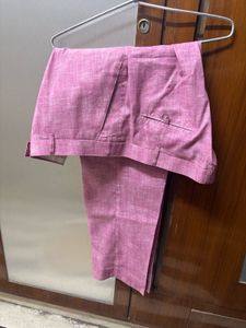 Men's Pink Button-Up Shirt &amp; Pant