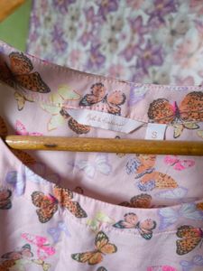 M &amp; H Butterfly Printed Pink Dress