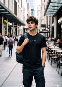 Men's Black Adidas T-Shirt