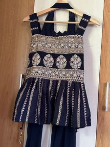 Designer Embroidered Sharara Set