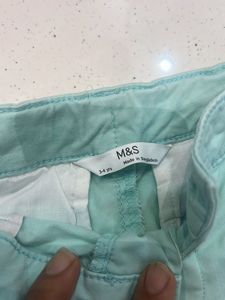 Boys Blue Sailboat Shirt &amp; Mint Shorts Set