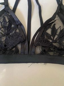 Sheer Black Lace Bralette