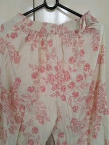 Boho Floral Wide-Leg Palazo Pants