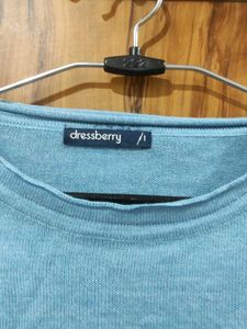Blue Crew Neck Sweater
