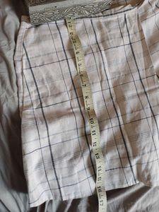 4CUS Plaid Wrap Skirt with attached short