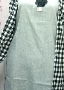 Kurti Double koti design Grey latest fancy/western