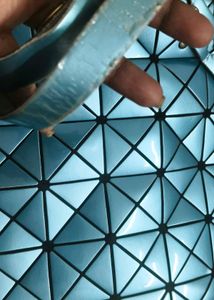Geometric Blue Tote Bag