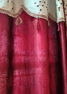 Maroon Window Curtains