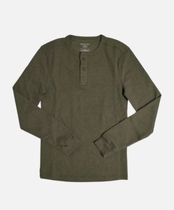 New Henly t shirt olive green
